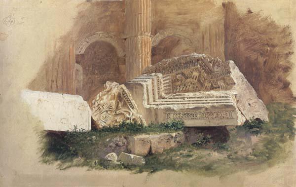 Frederic E.Church Interior of the Temple of Bacchus,Baalbek,Syria china oil painting image